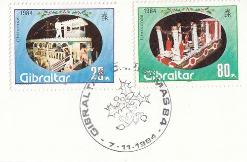 Christmas gibraltar used 1984 - christmas,