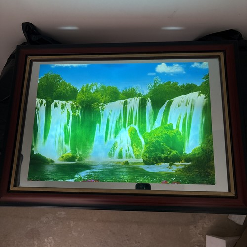 Vintage illuminated waterfall - vintage,