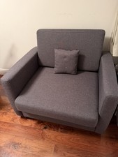 Boom Chair Sofa Bed Single Grey
