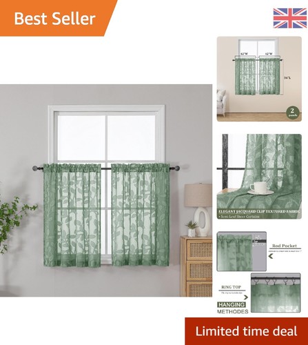 Sage green sheer kitchen - sage,