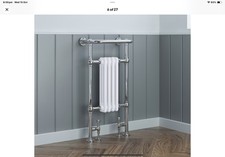Traditional Victorian Column Radiator Towel Rail White Chrome