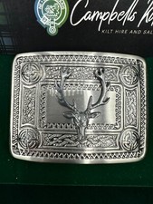 Stunning Antique Kilt Belt buckle Full STAG design  only £14.99