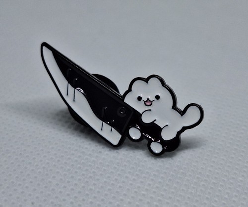 Cute cartoon knife cat enamel - cartoon,