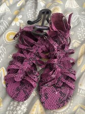 BNWT Girls Asda George Purple Jesus Style Sandals Size 1
