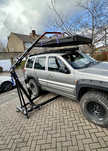 Roof tent lift extension arm - tent,