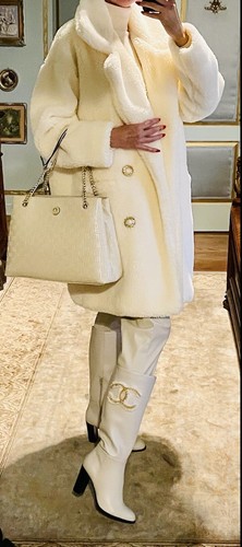 New cream faux fur - faux, coat