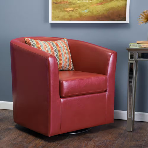 Daymian red swivel - red, pu