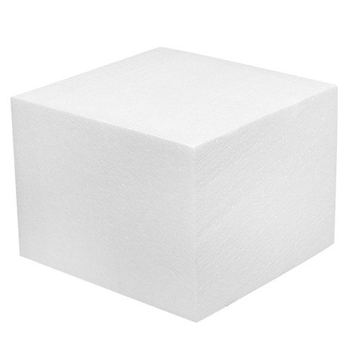 Craft foam block white large - foam,
