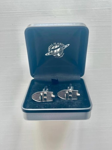 Silver plated metal planet - plated,