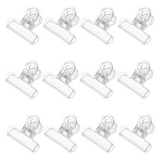 12 Pcs Plastic Bull Dog Clip