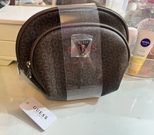 Guess Cosmetic Bag Set Brown