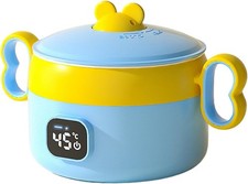 Electric Food Warmer Bowl Food & Soup Warmer, Stainless Steel Automatic Constan