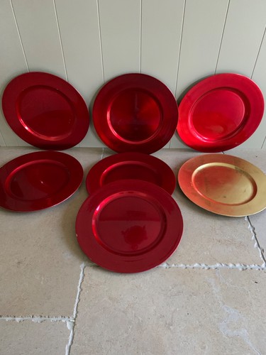 Charger plates x red 1 - red,,