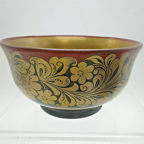 Chinese lacquer bowl wooden - chinese,