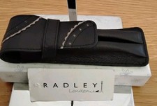 Radley London Essentials Black Leather Pen Holder Case 