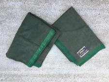 US Army Style Military Olive Green Woollen Blanket x 2