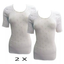 2 X Ladies WHITE Thermal Short