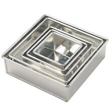 Cake Tin Baking Pan Tray Wedding Tier Mould Bake Invicta Square 254mm 10"