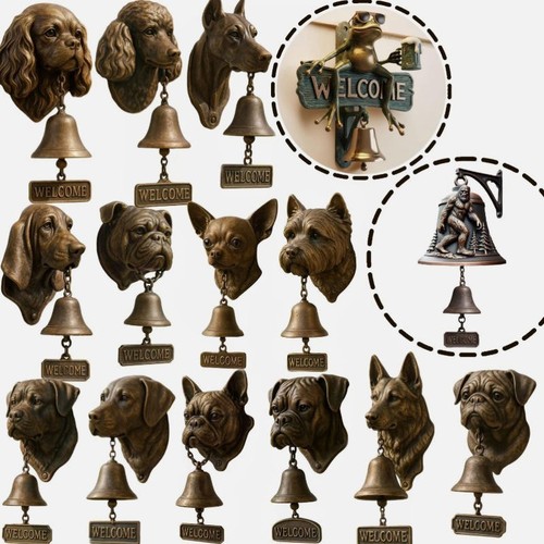 Wall mount dog - wall, chime