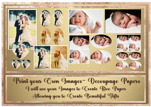 Create your own decoupage - own, decoupage/rice