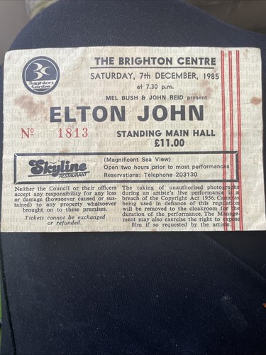 Elton john ticket brighton - -,