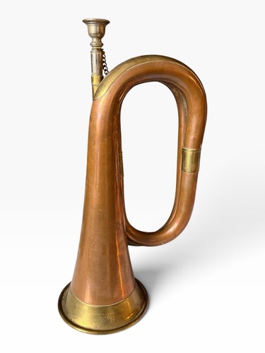 Vintage military bugle - vintage,