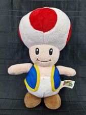 OFFICIAL NINTENDO SUPER MARIO LARGE 12" TOAD PLUSH SOFT TOY TEDDY (S3)
