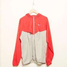 NIKE Packable Windrunner Jacket Men's Red/Grey SIZE L