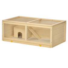 PawHut Wooden Hamster Cage w/