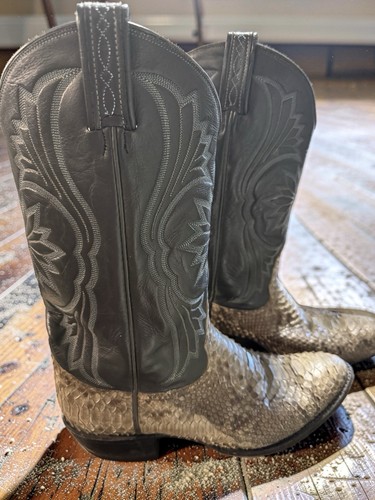 Tony lama snakeskin leather - lama,