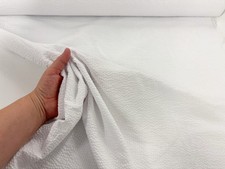 White Seersucker Fabric