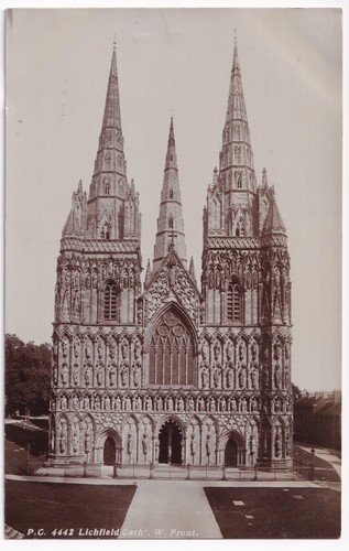Lichfield cathedral west front - lichfield,