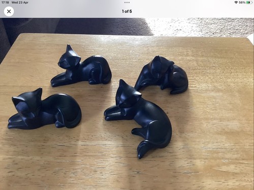 Small black cats 5 - small, 1.5"