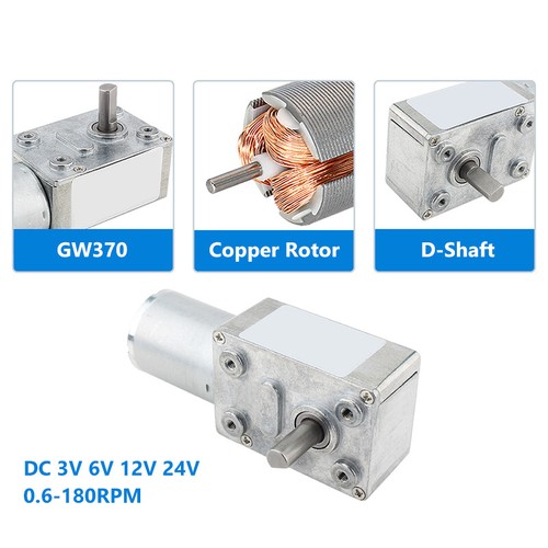 Gw370 turbo worm gear motor - turbo, dc