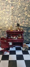 Dolls House Writing Bureau 1/12th Scale Inspired By Edgar Allen Poe.