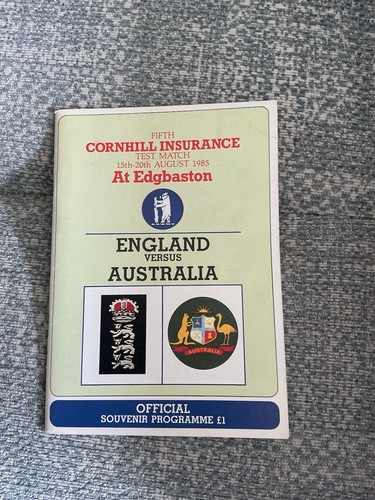 England australia programme - england,