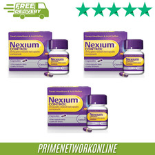 3x Nexium Control For Heartburn & Acid Reflux 20mg – 14 Capsules (42 Capsules)