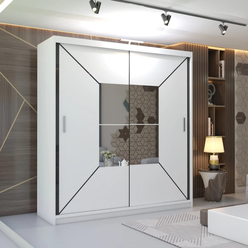 Modern bedroom double sliding - modern,