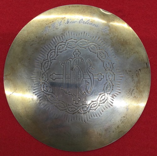 Vintage sterling silver paten - silver,