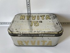 Retro Ryvita The Original Rye Crispbread Tin Metal Vintage Kitchen Collectable 