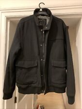Mens Matalan Black Wool warm Jacket/ coat  Size Medium