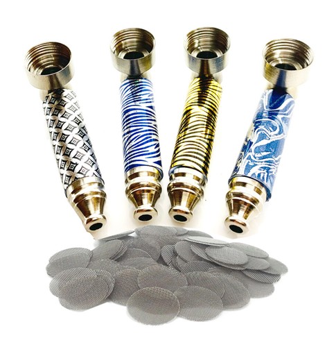 Metal smoking novelty pipe - metal,