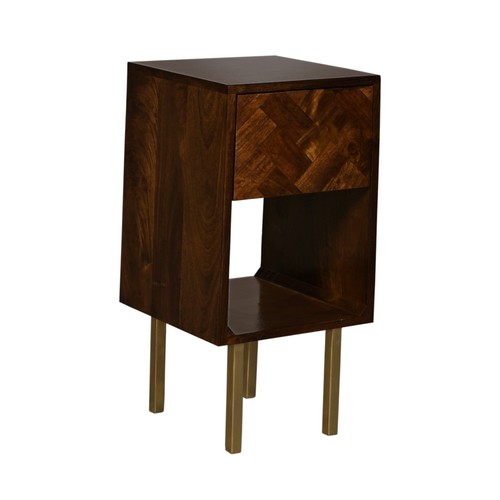 Solid mango wood block - wood, side