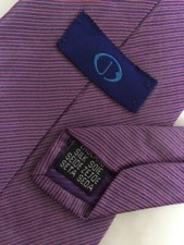 Ozwald Boateng purple with Stripes Men's Silk Tie