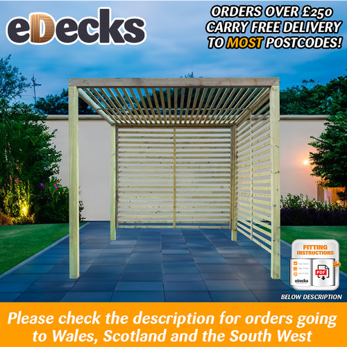 Pse slatted retreat privacy - retreat,
