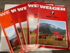 Welger Baler Leaflets in International Harvester Card Sleeve A4 Brochure