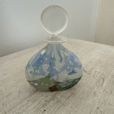 Isle Of Wight Studio Glass Perfume Bottle With Stopper 5 Inch