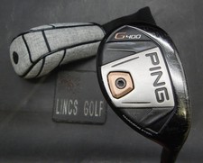 Ping G400 Black Dot 22° 4 Hybrid Senior Steel Shaft Golf Pride Grip & HeadCover*