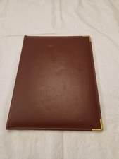 Burgundy Leather Folder/organiser/portfolio