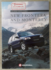 Vauxhall Frontera & Monterey Brochure 1995 - Sport S Estate RS LTD Diamond